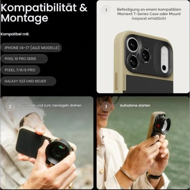 Moment Tele 58mm Mobile Lens II - T-Series, Tele-Objektiv für Smartphone mit natürlicher Tiefenwirkung und 58 mm Brennweite – Bild 8