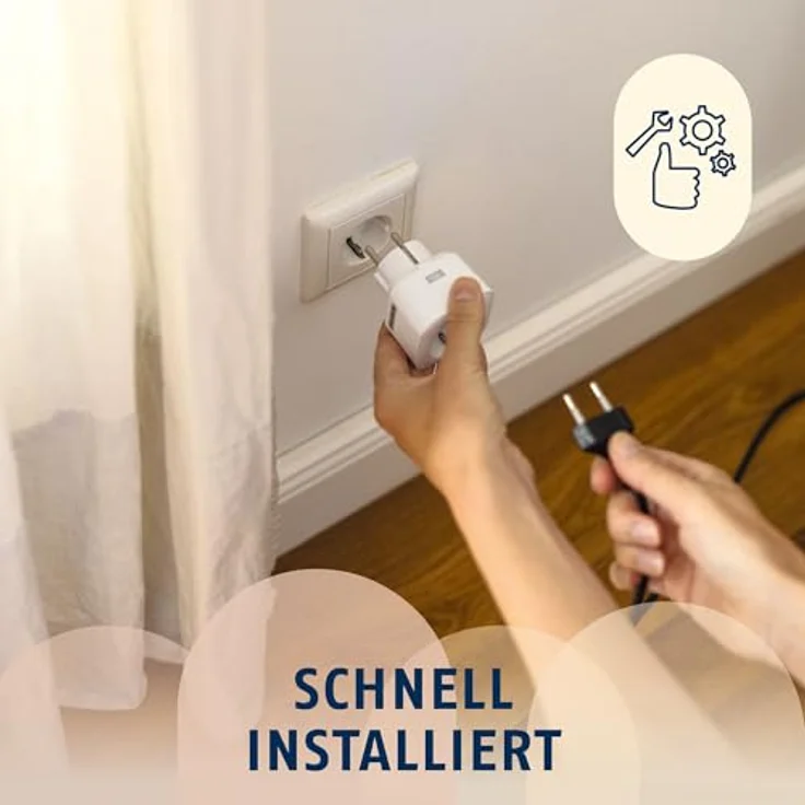 Abus Smartvest Pro Funk-Steckdose Schuko, smarte Steuerung über App und Automatisierung, für mehr Sicherheit und Komfort – Bild 4
