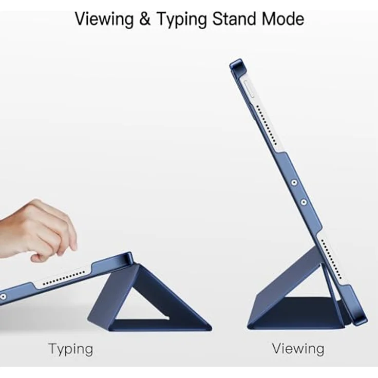 JETech Hülle für iPad Pro 11 Zoll 2022/2021/2020/2018, Unterstützung Pencil-Aufladung, intelligente Schlaf-/Wachfunktion, Tief Navy – Bild 5