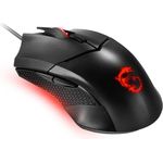 MSI CLUTCH GM08 Optical Gaming Mouse ''4200 DPI Optical Sensor, 6 Programmable button (Kabelgebunden), Maus, Schwarz