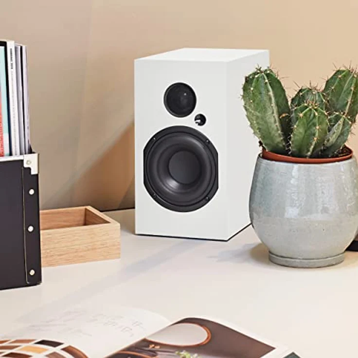 Nubert nuBoxx A-125 pro | Weißes PC-Lautsprecherpaar | 2 Stück Kompaktlautsprecher für Homeoffice | PC-Lautsprecher mit Bluetooth aptX HD| mit USB-C | Aktivboxen mit 2 Wege Technik – Bild 5