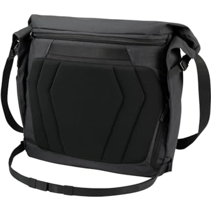 Jack Wolfskin Mainkai Messenger, Laptop-Tasche mit 38 cm Fach, schwarz, 100% Polyester – Bild 3