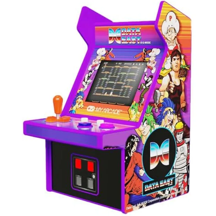 My Arcade Data East Micro Player, 308-in-1 Retro Arcade Konsole im Sammler-Gehäuse, 6.8 Zoll