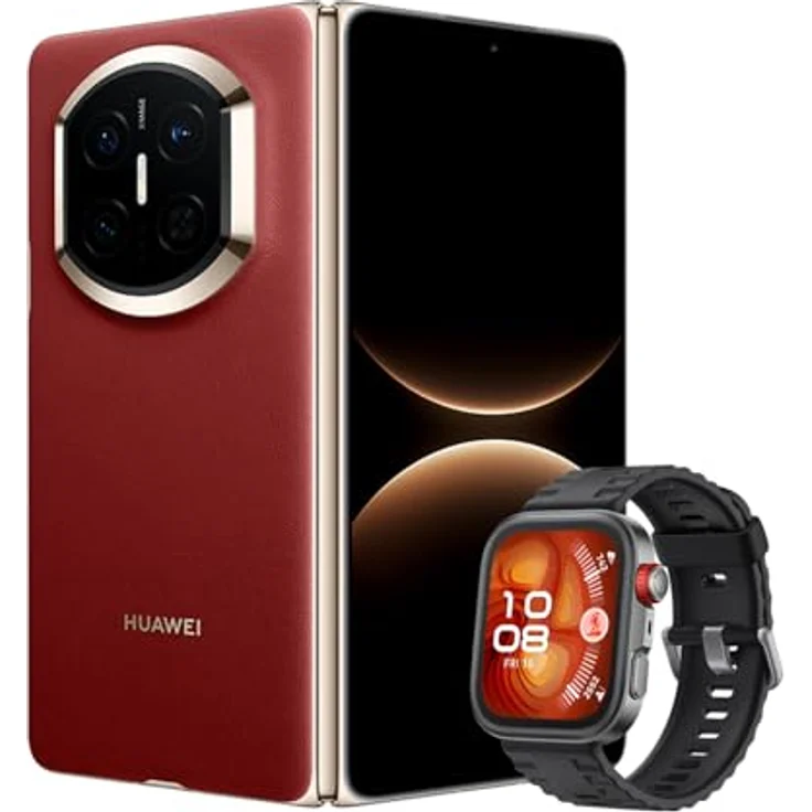 HUAWEI Mate X7, faltbares Smartphone, 16+512 GB, Rot, mit HUAWEI X-True Display und SuperCharge – Bild 1