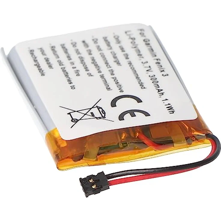 AccuCell Akku kompatibel mit Garmin Fenix 3, 361-00034-02 Li-Polymer 3,7 Volt 300mAh 1,1Wh – Bild 4