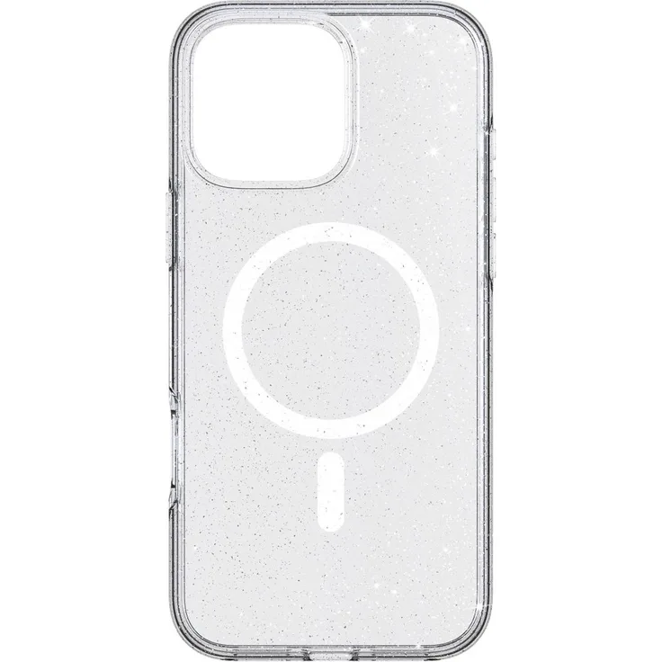 White Diamonds Mag Glitter Case Cover für Apple iPhone 16 Pro Max, Transparent