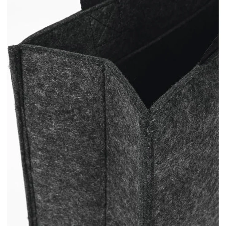 Sigel BA432, Notebooktasche für Laptops bis 15,4 Zoll, grau, aus 100% recyceltem PET mit individuellem Beschriftungsfeld – Bild 5