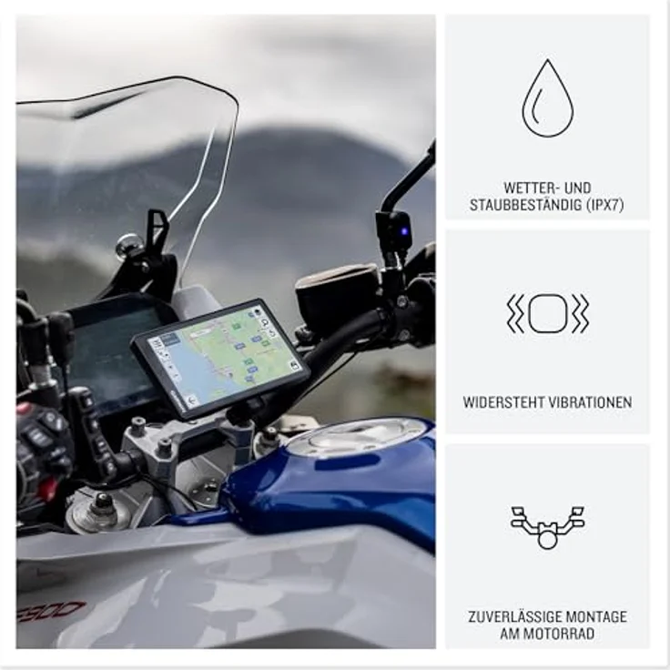 Garmin zmo XT3, Motorrad-Navi mit 4,7 Zoll TFT-Display, Bluetooth, GPS und der Funktion Garmin Adventurous Routing, schwarz – Bild 3