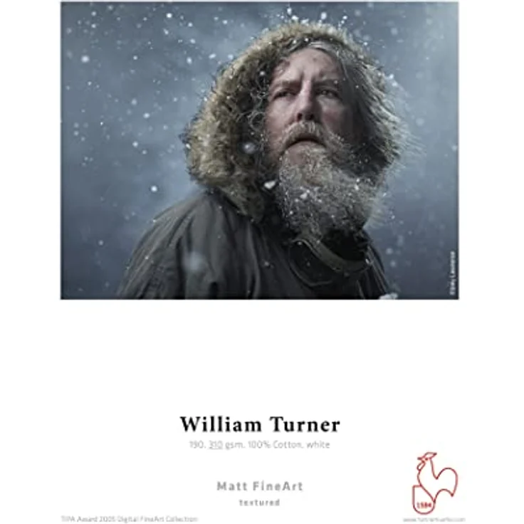 Hahnemühle Digital FineArt William Turner Papier, 310 g/m², DIN A3+, 329 x 483 mm, weiß – Bild 3