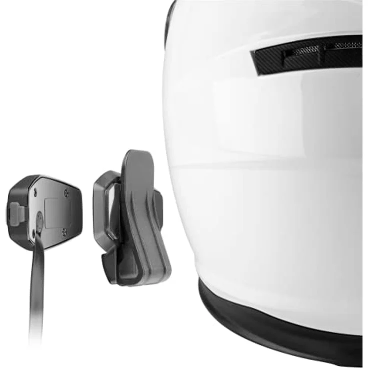 Interphone U-Com 4, Helmkommunikationssystem mit Bluetooth 5.0, 4 Teilnehmer, HD Lautsprecher, IP67, schwarz, Doppelpack – Bild 3