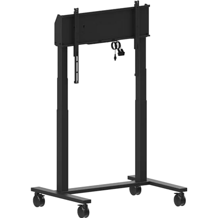 iiyama MD-CAR2031-B1 Elektrische höhenverstellbares (950mm) Pylonensystem auf Rädern mit Zwei Säulen für Displays bis 98" und VESA 800x600mm, max. 120 kg