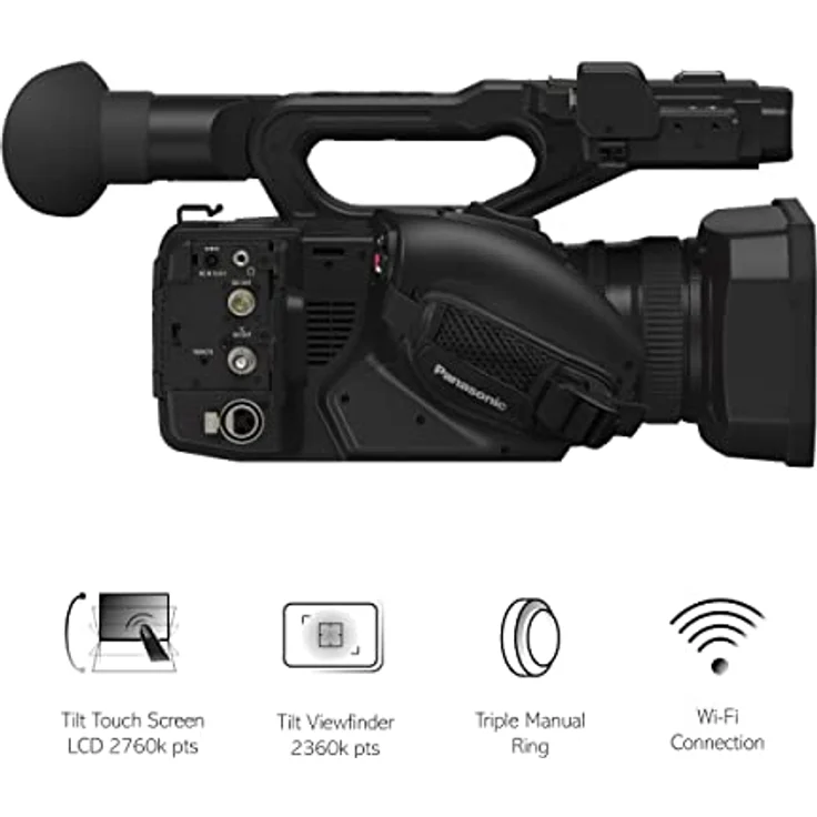 Panasonic HC-X2E, 4K 50p/60p Profi-Camcorder mit 20x optischem Zoom, Schwarz – Bild 4