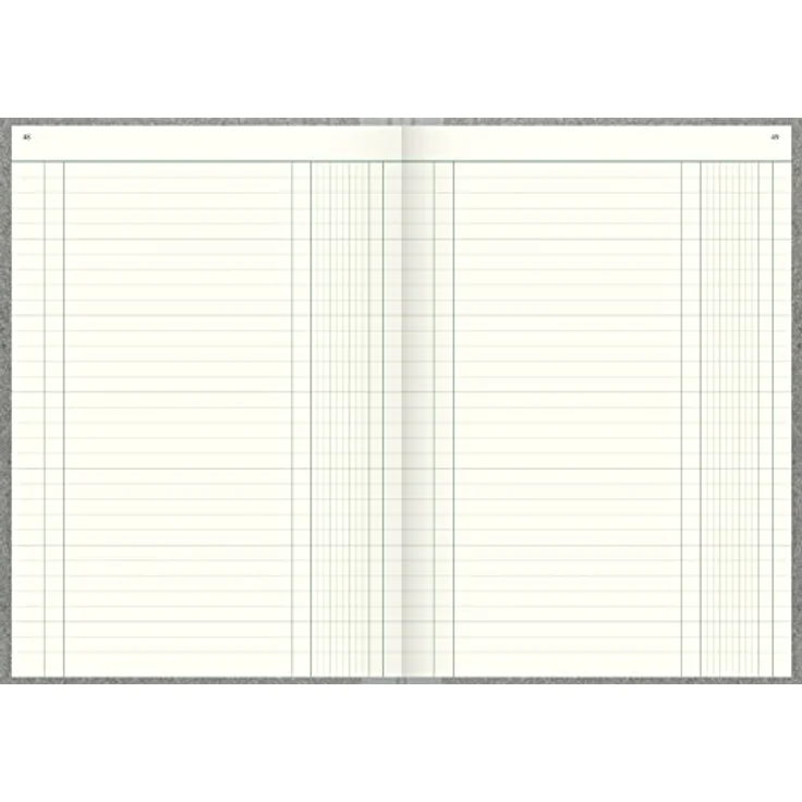 König & Ebhardt Notizbuch Spaltenbuch A4, 1 Spalte, 144 Blatt, Fadenheftung, hellblau – Bild 2