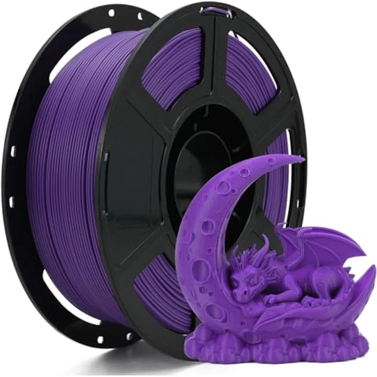 FLASHFORGE High Speed PLA+ 3D-Druckerfilament Lila, Verbesserter Schmelzfluss für schnellere Drucke, elegantes mattes Finish, satte Farben – Bild 1