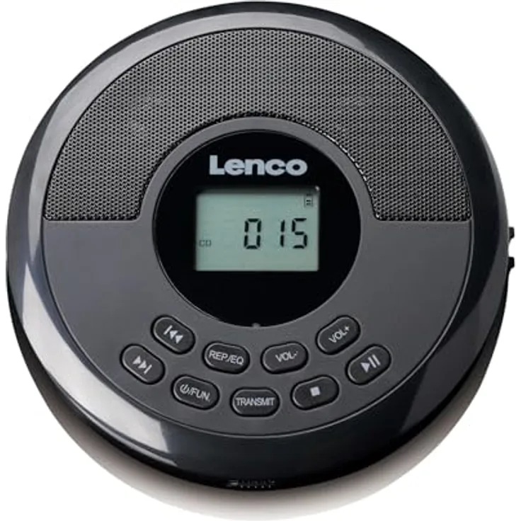 Lenco CD-340BK, Kompaktradio mit CD-Player und UKW, Schwarz
