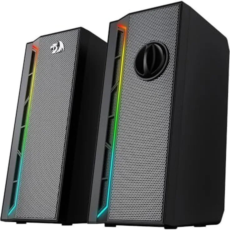 Redragon GS580 Calliope, PC Lautsprecher mit RGB-Beleuchtung und 2,5”-Treibern, schwarz
