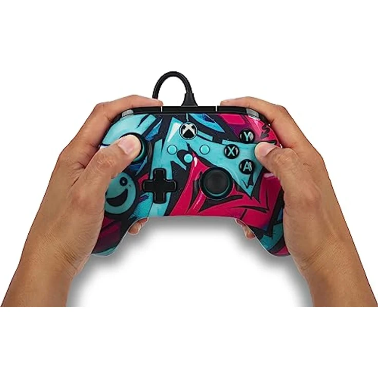 Esselte PowerA Advantage Gaming Controller, kabelgebunden für Xbox Series X S, mit 2 belegbaren Tasten, 3-Wege-Trigger-Locks, Blau und Violett, 3 Meter USB-C-Kabel – Bild 9