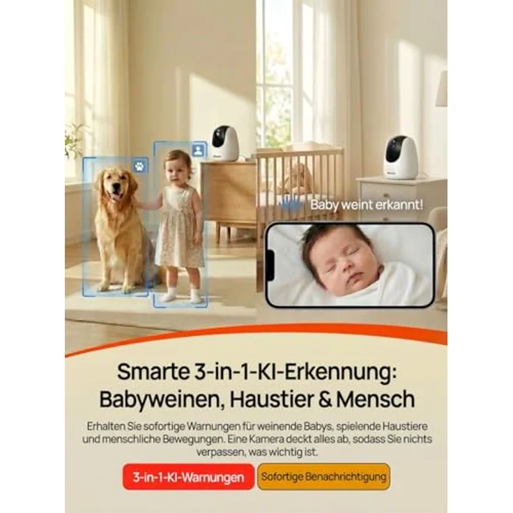 Tenda CP3 Sicherheitskamera IP-Sicherheitskamera Indoor Kuppel 1920 x 1080 Pixel Decke-Wand-Schreibtisch (CP3) – Bild 6