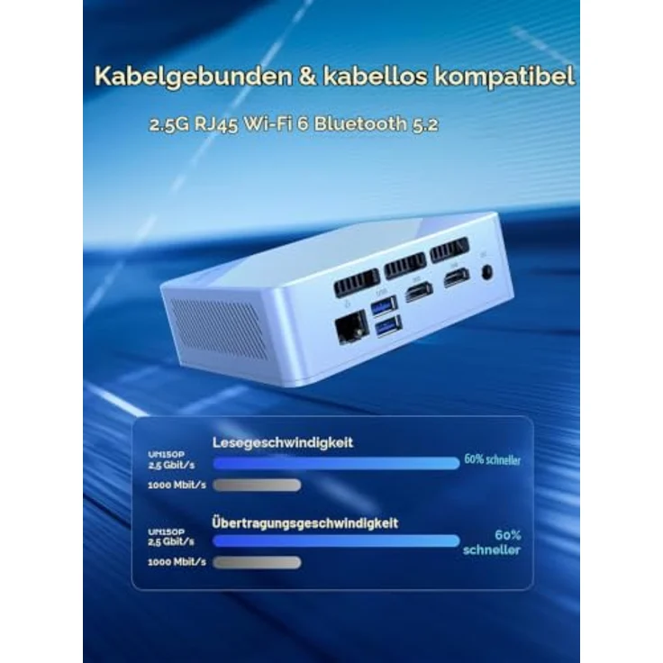GIGABYTE BRIX s GB-BTIP-N150, Mini-PC N-series N150, Barebone, 0 GB RAM, Intel Graphics, Wi-Fi 5, Bluetooth 5.0 – Bild 4