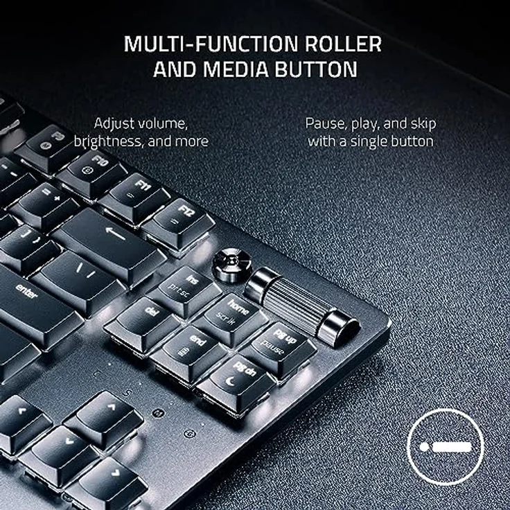 Razer DeathStalker V2 Pro Tenkeyless (Red Switch) - Kabellose Optische Low-Profile-Gaming-Tastatur (Lineare Optische Switches, HyperSpeed Wireless, Bluetooth 5.0) QWERTY US-Layout | Schwarz – Bild 5