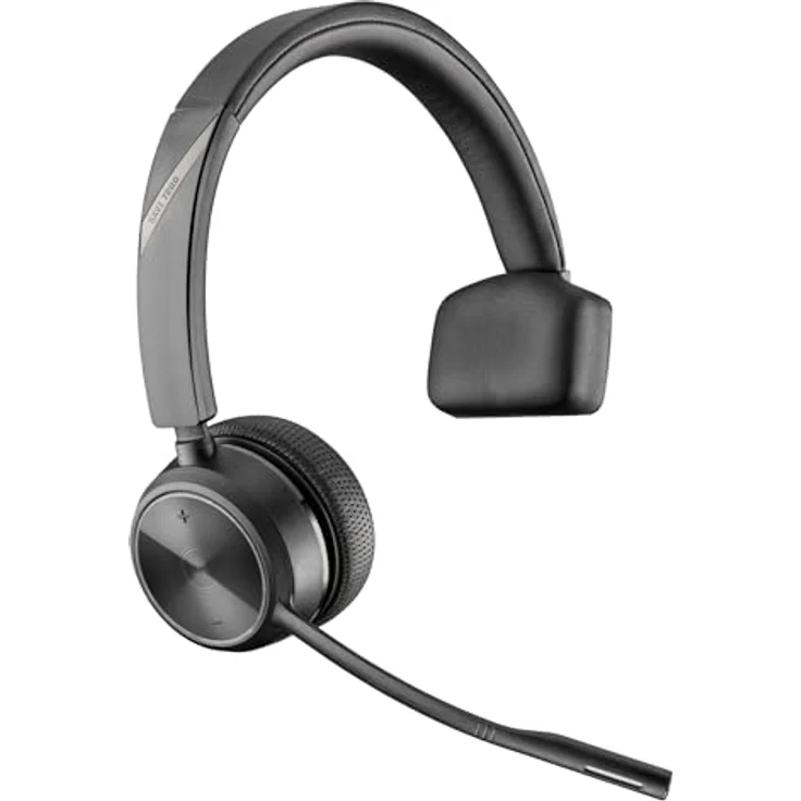Poly Savi 7210 Office Mono DECT Headset, schnurloses Headset für Festnetztelefone mit Geräuschunterdrückung, bis zu 120 m Reichweite, 12 Stunden Sprechzeit – Bild 1