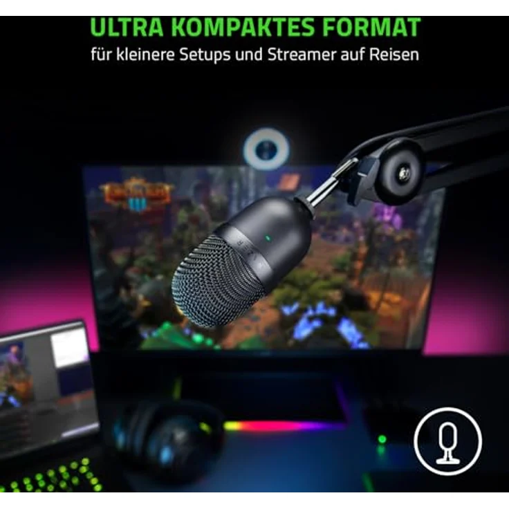 Razer Seiren Mini Mikrofon, schwarz – Bild 5