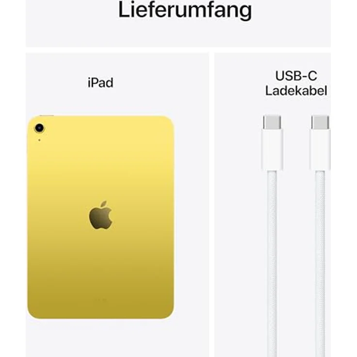 Apple iPad 11" 2025, 11. Generation Wi-Fi 128 GB Gelb – Liquid Retina Display, A16 Chip, True Tone – Bild 6