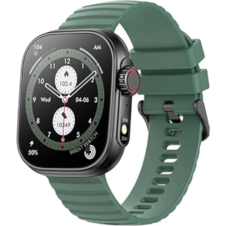 MP myPhone Smartwatch Watch Tool großer 300-mah-Akku, bis zu 7 Tage Akkulaufzeit, großer 2 Zoll-Bildschirm Amoled, IP67-Robustheit, mehrere Sportmodi, spezielle App Bluetooth Calling – Bild 1