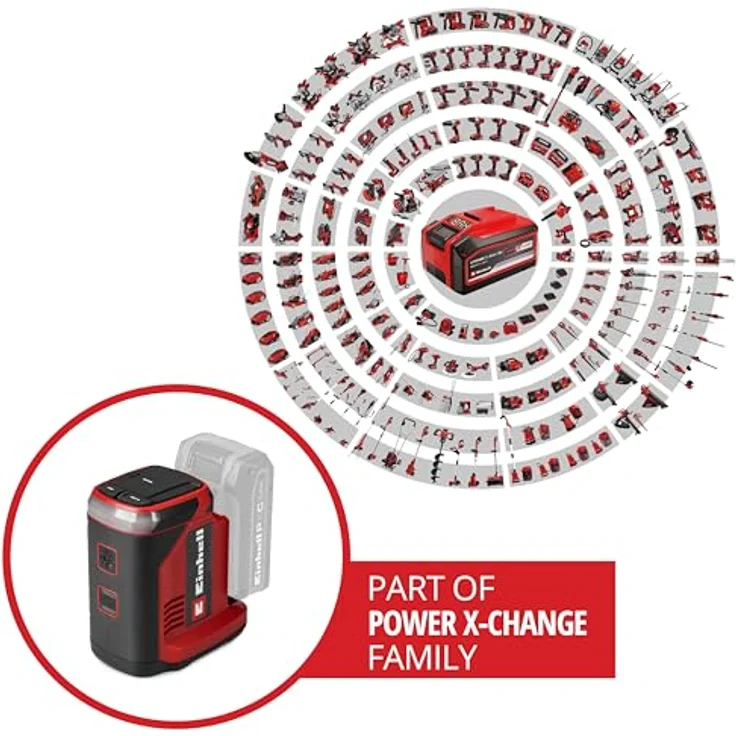 EINHELL Akku-Energiestation TC-ES 18/150/1 Li, mobile Stromversorgung mit 150 W, USB-C-PD und LED-Licht, Solo – Bild 2