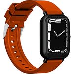 JQQJ Smart Watch, Bluetooth Fitness Tracker, Herzfrequenzmesser, Blutsauerstoff, Schlafüberwachung, Schlafüberwachung, Smartwatch für Männer, Frauen-Orange
