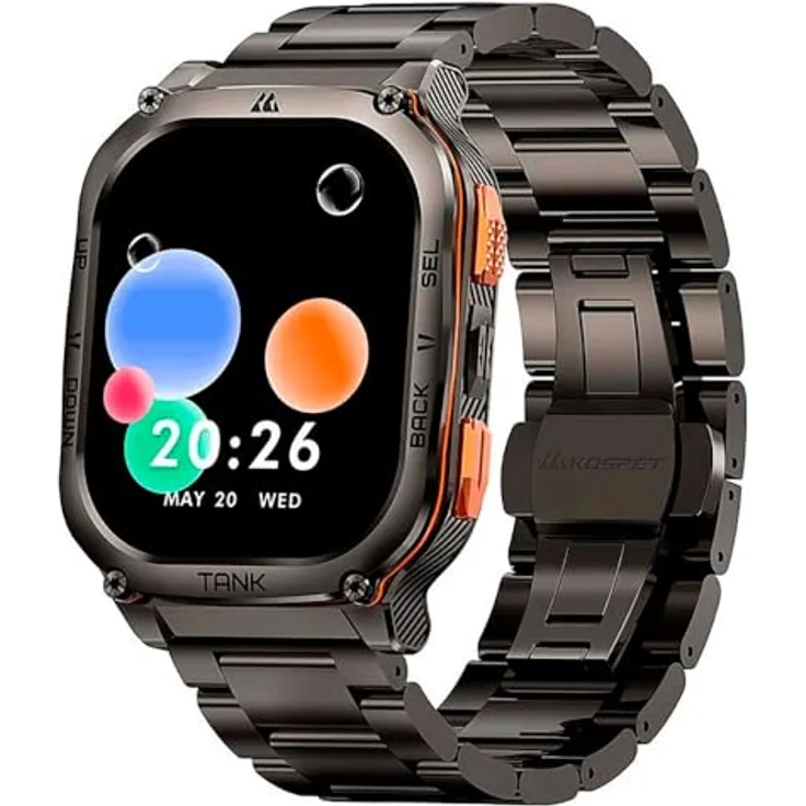KOSPET TANK M3 Ultra Sonderausgabe, Smartwatch mit AMOLED-Display, GPS, Herzfrequenzmessung, IP69K-zertifiziert, schwarz