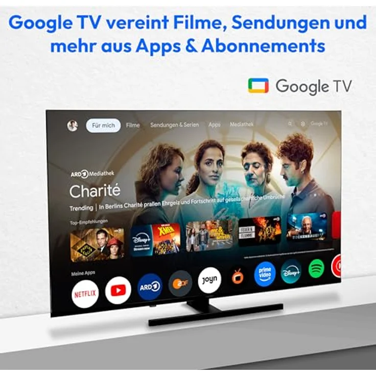 MEDION MD 843700, 43 Zoll QLED Smart TV mit 4K, Dolby Vision HDR, Dolby Atmos, Bluetooth und Google TV – Bild 3
