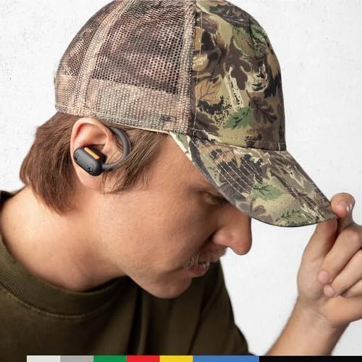 Skullcandy Push ANC Active, Kabelloser In-Ear Kopfhörer mit 58 Std. Akkulaufzeit, Wasserdicht (IP67), Kabelloses Laden, Kompatibel mit iPhone, Android - True Black/Orange – Bild 5