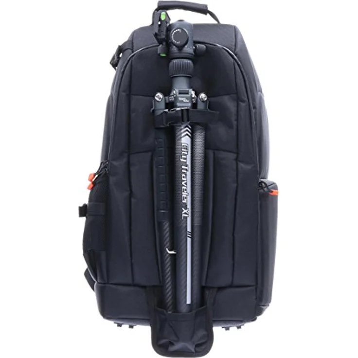 Rollei Fotoliner Fotorucksack L I großer Kamerarucksack I Daypack I inkl. Laptop-Fach,Regenschutz und Handgepäck tauglichen Maßen I Schwarz – Bild 4