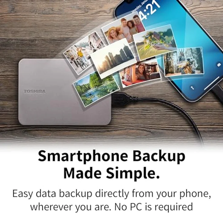 Toshiba Canvio Flex 2TB USB3.2 Externe HDD-Festplatte silver, für Windows und Mac – Bild 4