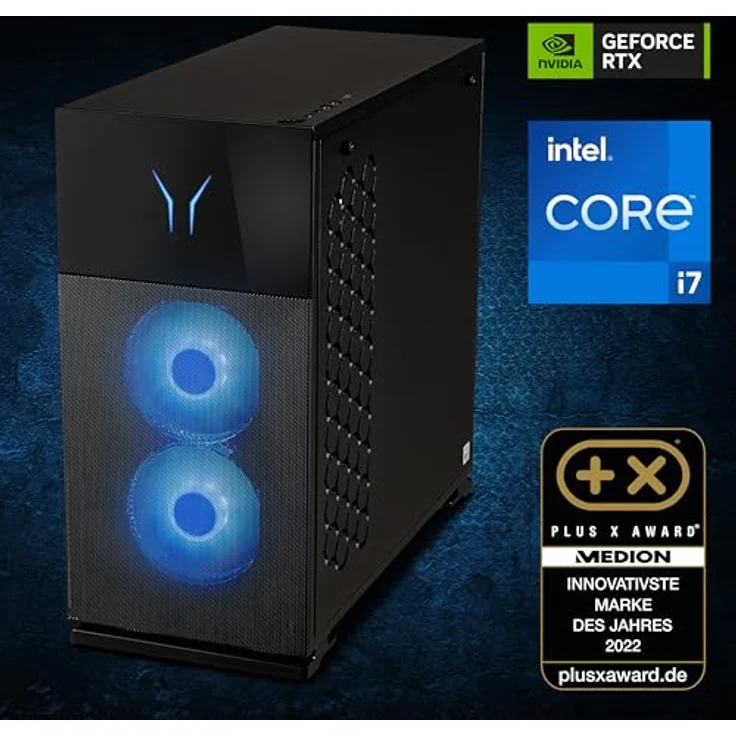 ERAZER Hunter X30 High-End Gaming Desktop PC (Intel Core i7-14700F, 32GB Kingston Fury Beast RGB DDR5 RAM, NVIDIA GeForce RTX 4070 Ti SUPER 16GB GDDR6X, 1TB PCIe SSD, Wasserkühlung, Win 11 Home) in schwarz. – Bild 2