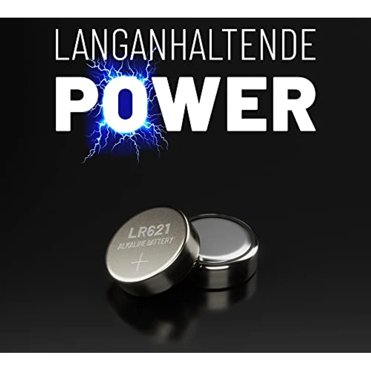 ABSINA AG1 LR621 Knopfzelle 10er Pack - 1,5V Alkaline Knopfzellen auslaufsicher & mit Langer Haltbarkeit - LR60 / SR60 / 1175S0 / 164/602 / 364 / V30 / SR621 - Knopfbatterien Batterien Batterie - Rot – Bild 4