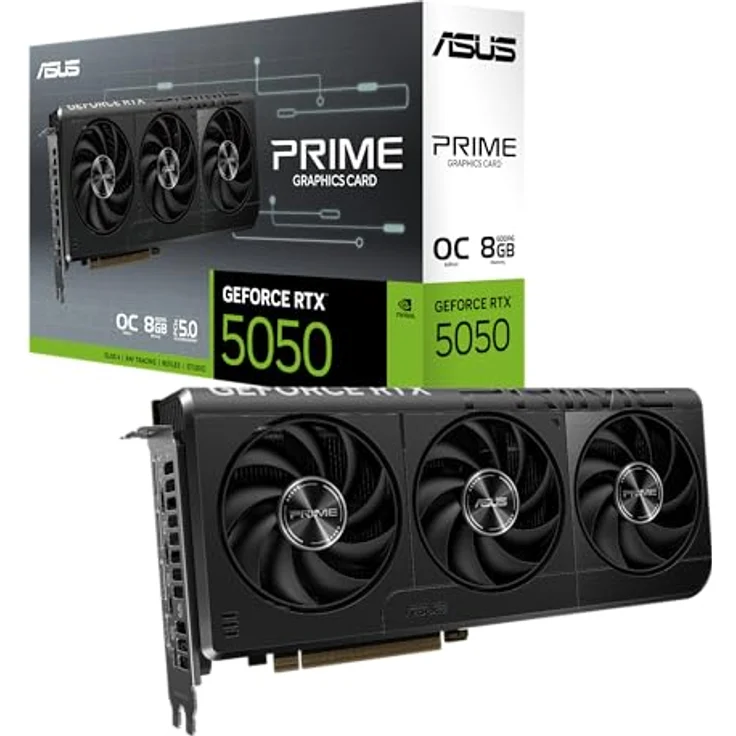 ASUS Dual GeForce RTX 5050 8GB GDDR6 OC Edition, Gaming Grafikkarte mit NVIDIA Blackwell Architektur, DLSS 4, 3x DisplayPort 2.1b, 1x HDMI 2.1b, 2707 MHz OC-Modus, 2,5-Slot Design – Bild 1