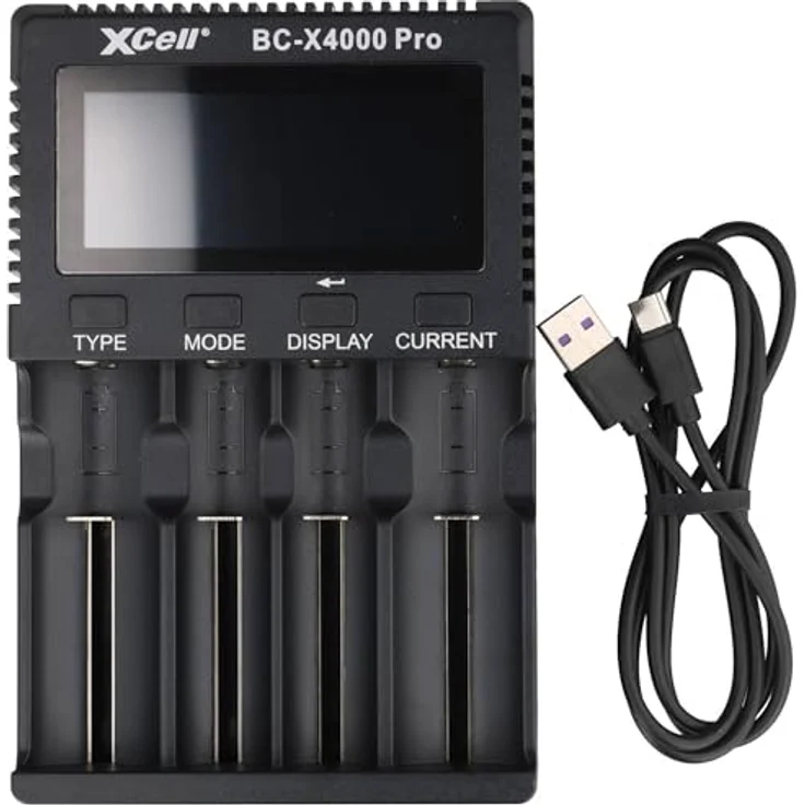 XCell BC-X4000 PRO Schnellladegerät für LiFePO4, LiIon, NiCd, NiMH, USB-C-Technologie, höchste Präzision, vielseitig einsetzbar – Bild 4