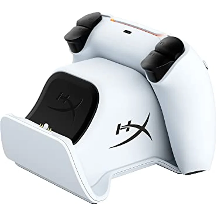 HyperX ChargePlay Duo - Ladestation für Playstation 5 DualSense Wireless Controller, beschwerter Sockel und sicheres Docking, kompaktes Design, USB-C Kabel inklusive – Bild 2