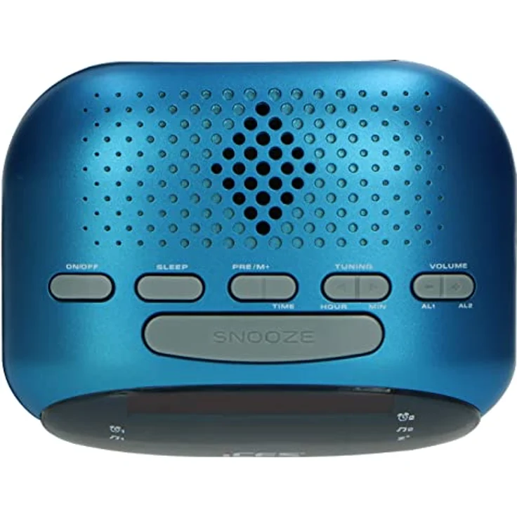 iS ICR-210 Uhrenradio (2X Weckzeiten, Schlummerfunktion, Sleeptimer) blau – Bild 5