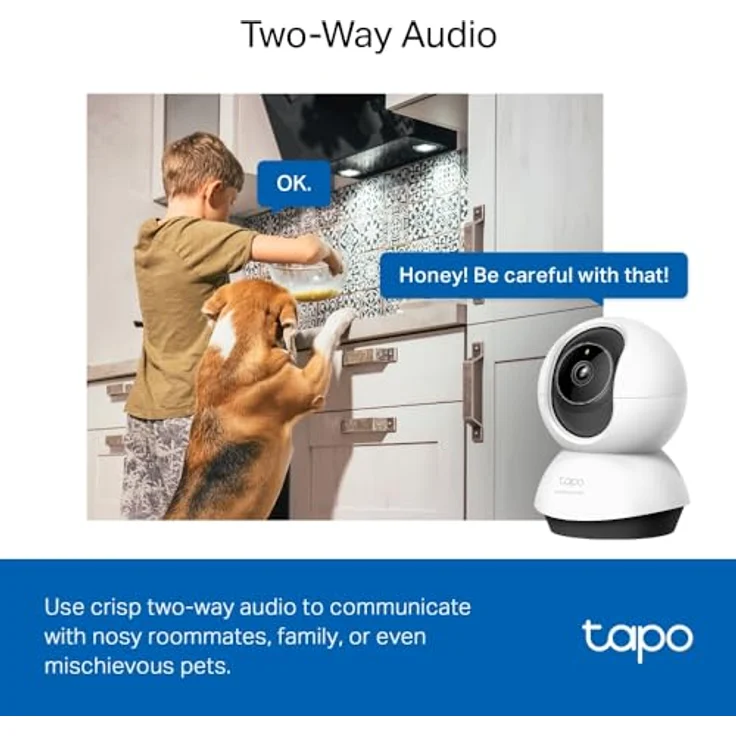 TP-Link TC72 Überwachungskamera Glühbirne IP-Sicherheitskamera Indoor 2K QHD 1080p Zoom AI-Bewegungserkennung 512 GB microSD Zwei-Wege-Audio Privatzone Tapo Sharing – Bild 9