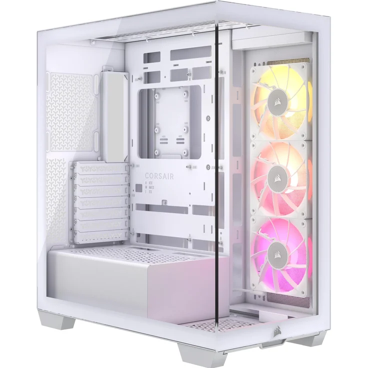 Corsair Case Corsair iCUE 3500X RGB Midi TG white BTF+ZERO PC Gehäuse, Weiss. – Bild 1