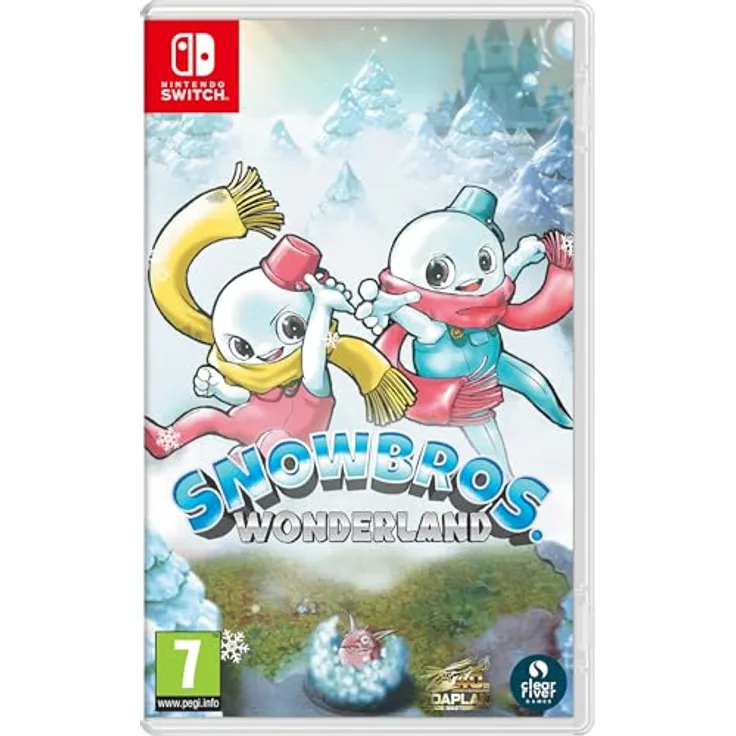 Clear River Games Snow Bros Wonderland NS, Nintendo Switch Spiel mit neuem isometrischen 3D-Stil und Vier-Spieler Co-Op-Modus