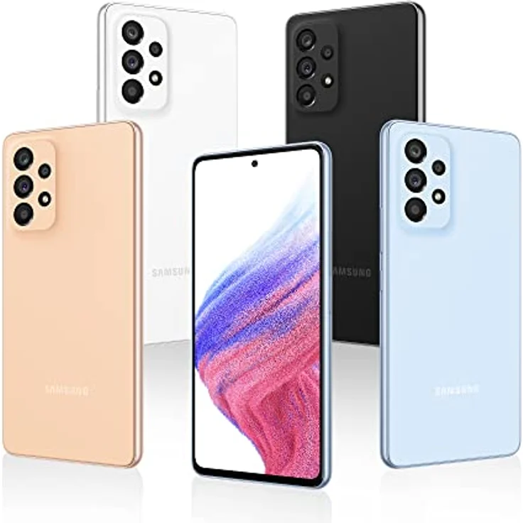 Samsung Galaxy A53 5G Smartphone Dual-SIM Android Handy 6 GB RAM 128 GB Speicher Awesome Blue + 30 Monate Garantie – Bild 3