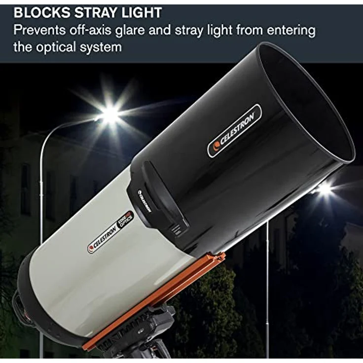 Celestron Taukappe aus Aluminium 11 Zoll, passend für Schmidt-Cassegrain, EdgeHD und RASA Teleskope, mit Samt-Auskleidung und verstellbaren Clips – Bild 3