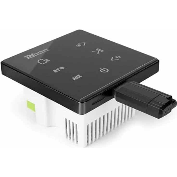 Power Dynamics A100B, Bluetooth Deckenlautsprecher Set mit 4x 6,5" Lautsprechern, 80 Watt Verstärker, USB & SD Anschluss, weiß – Bild 4
