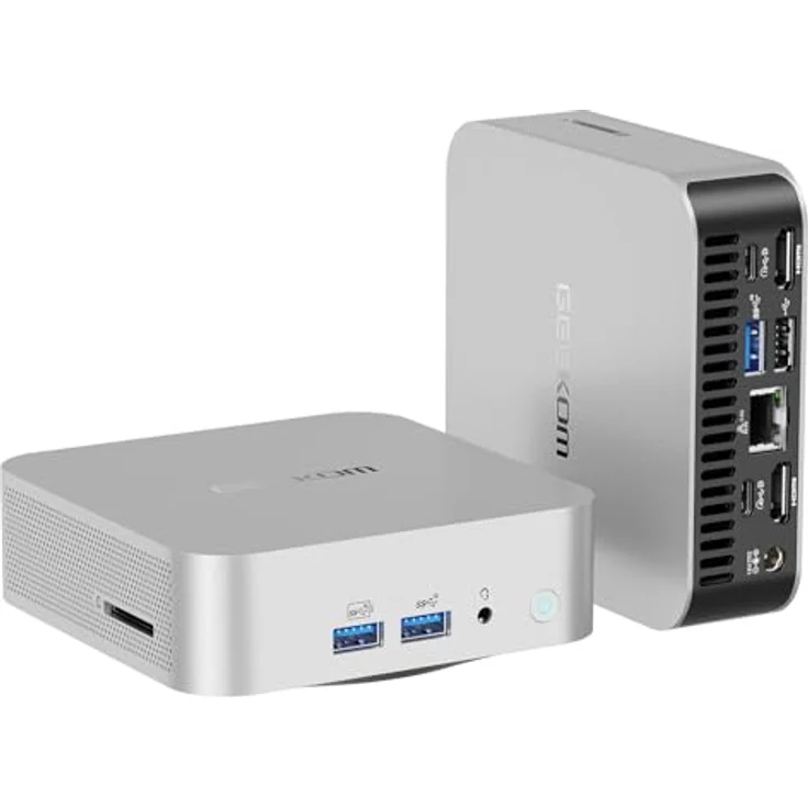 GEEKOM A8 Mini PC, AMD Ryzen 9 8945HS (8 Kerne 16 Threads, bis zu 5,2 GHz) Mini Gaming PC Windows 11 Pro 32 GB DDR5 2TB SSD Mini Computer | AMD Radeon 780M | Wi-Fi 6E | BT5.2 | 8K | AI | – Bild 1