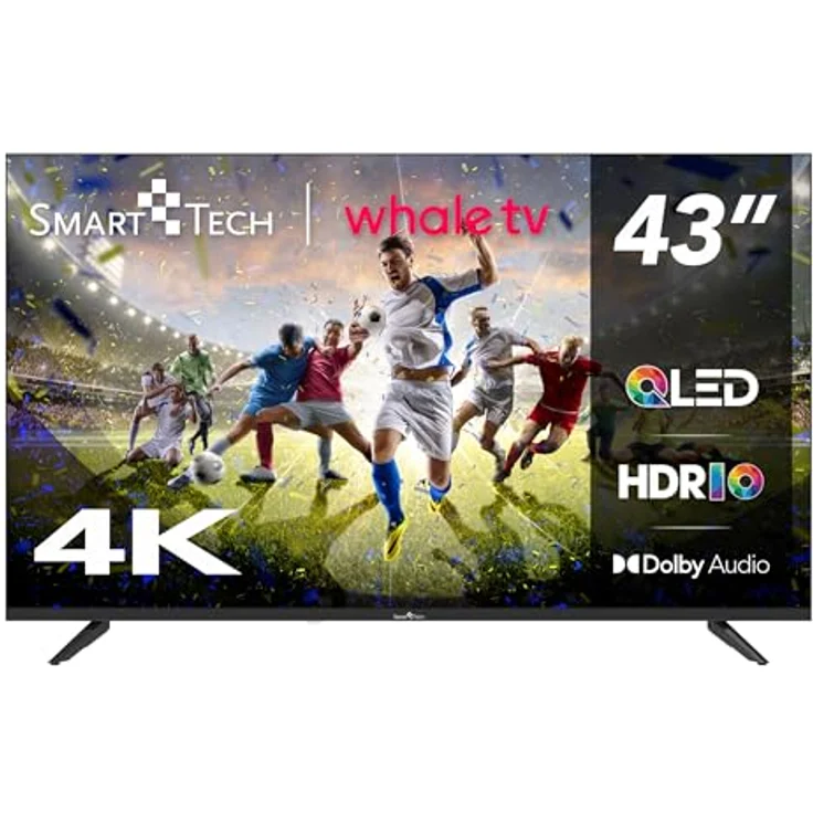 Smart Tech 43QH02V, 43 Zoll (108 cm) UHD-QLED Smart-Fernseher mit YouTube, Netflix, Prime Video, Disney+ und Whale TV – Bild 1