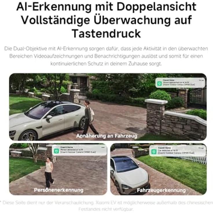 Xiaomi Outdoor Kamera CW100, Dual IP Netzwerkkamera mit Nachtsichtfunktion und wetterfestem Design – Bild 15